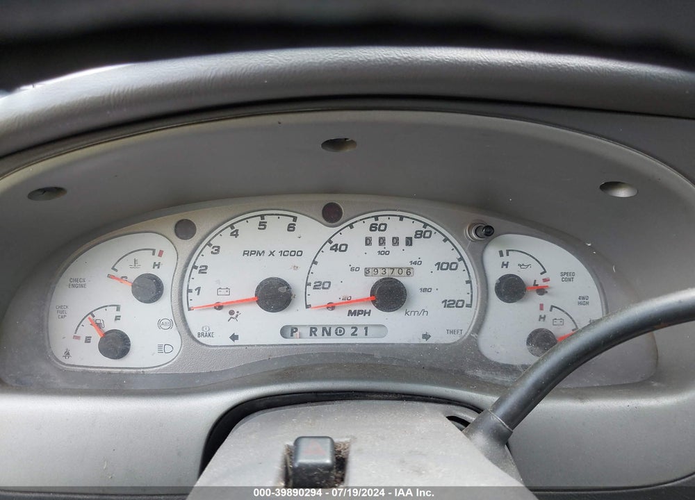 2001 FORD EXPLORER SPORT TRAC VIN: 1FMZU77E41UB74438