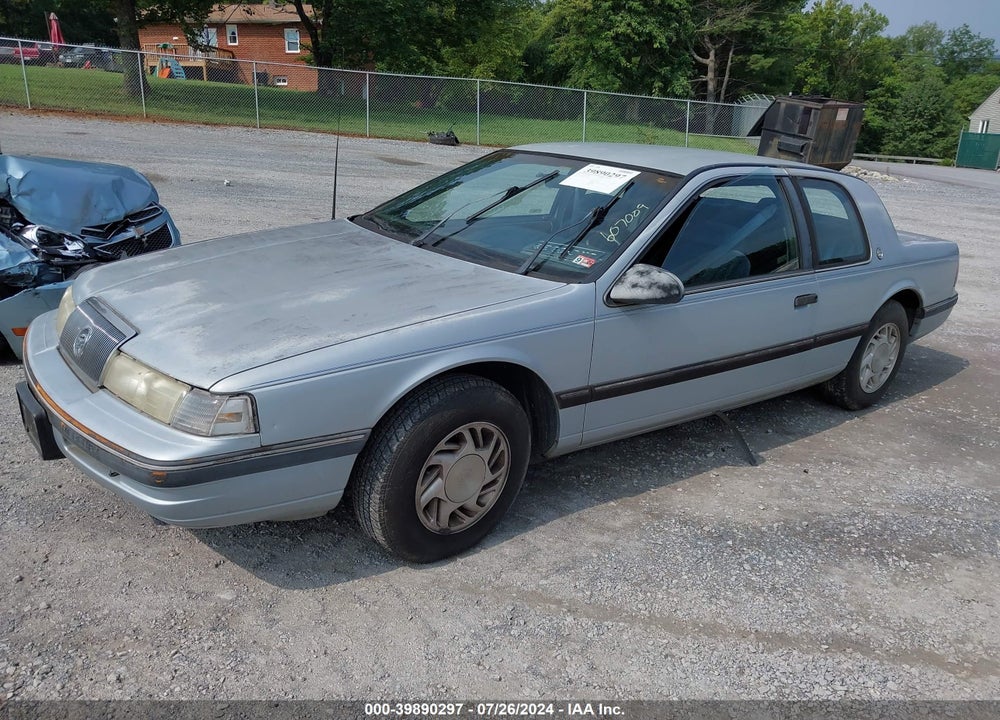 1989 MERCURY COUGAR LS VIN: 1MEPM6040KH607009