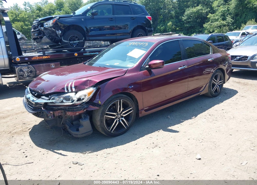 2016 HONDA ACCORD SPORT VIN: 1HGCR2F58GA162191