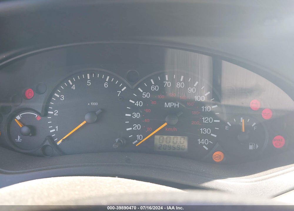 2000 FORD FOCUS ZTS VIN: 1FAHP3836YW248556