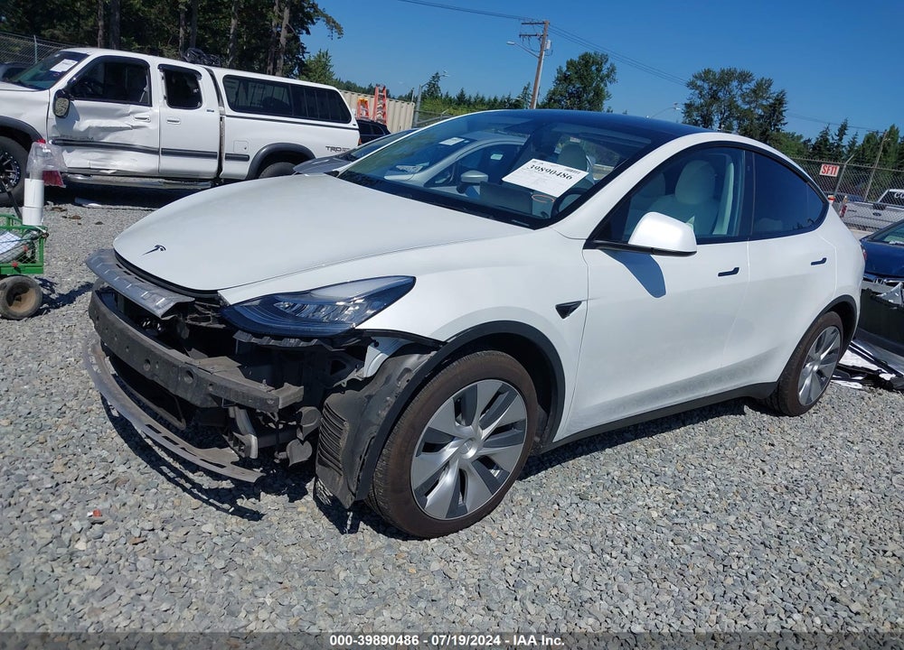 2020 TESLA MODEL Y LONG RANGE DUAL MOTOR ALL-WHEEL DRIVE VIN: 5YJYGDEEXLF056611