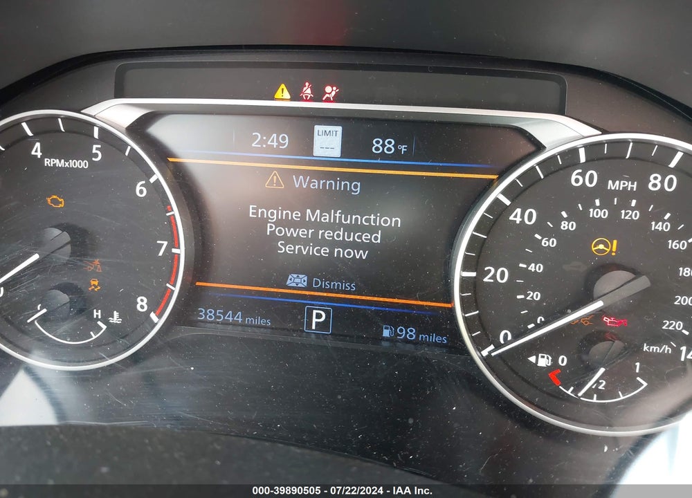 2019 NISSAN ALTIMA 2.5 PLATINUM VIN: 1N4BL4FV7KC105331