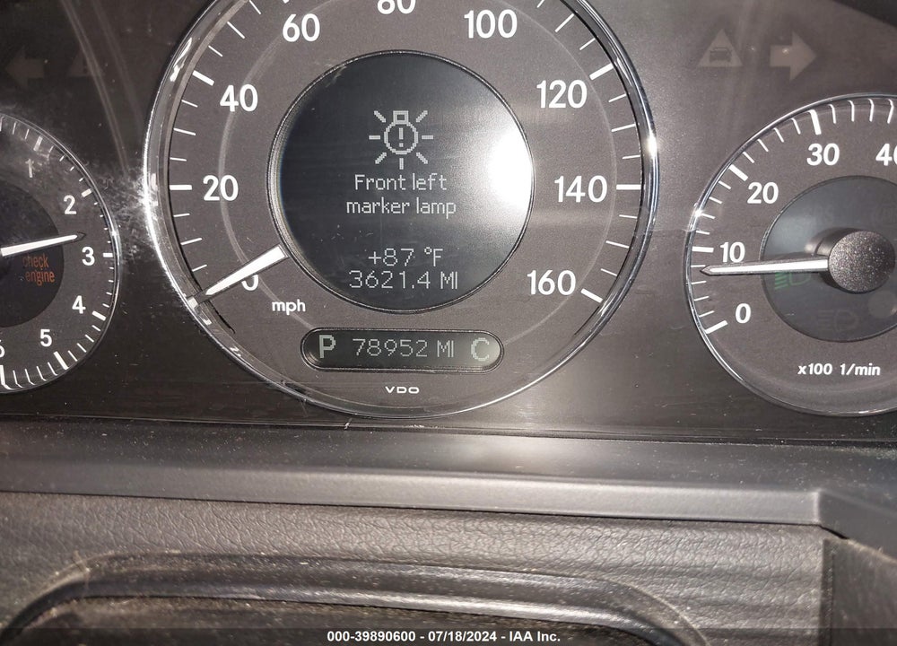 2007 MERCEDES-BENZ E 350 4MATIC VIN: WDBUF87X87X223310