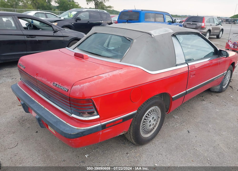 1990 CHRYSLER LEBARON VIN: 1C3XJ45K5LG415425