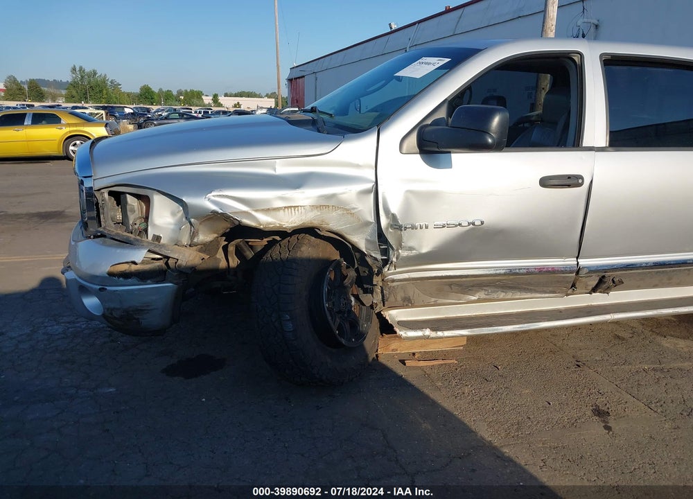 2006 DODGE RAM 3500 LARAMIE VIN: 3D7LX39C86G137012