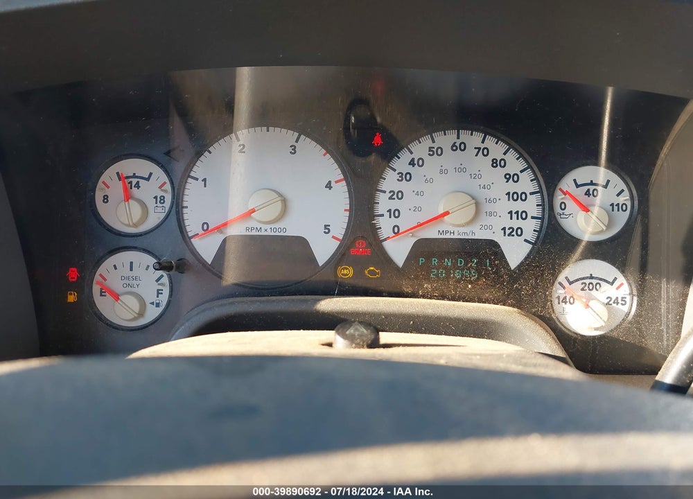 2006 DODGE RAM 3500 LARAMIE VIN: 3D7LX39C86G137012