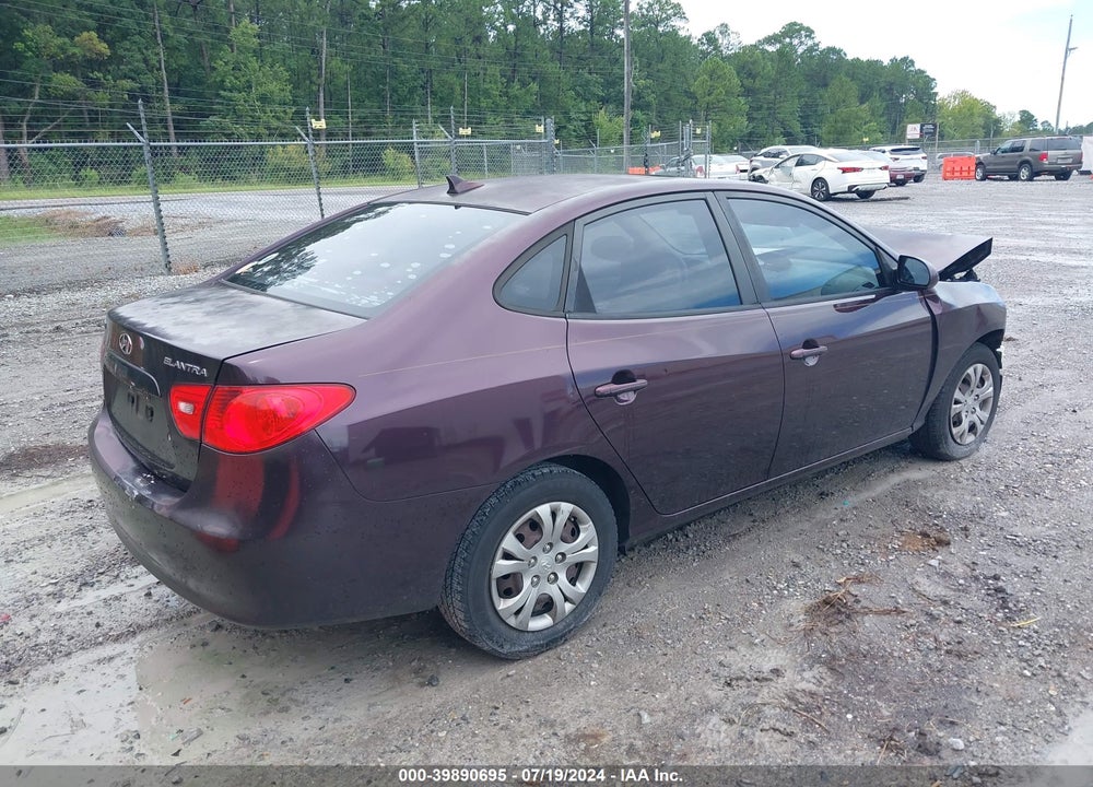 2009 HYUNDAI ELANTRA GLS VIN: KMHDU46D69U747210