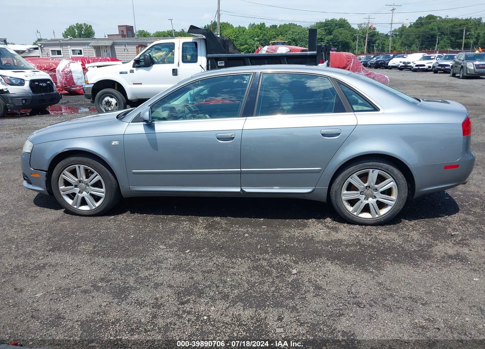 2008 AUDI A4 3.2 VIN: WAUDH78E38A050123