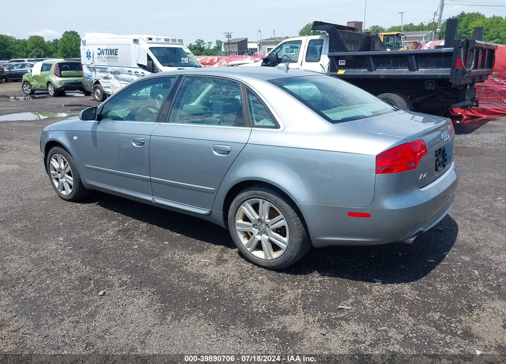2008 AUDI A4 3.2 VIN: WAUDH78E38A050123