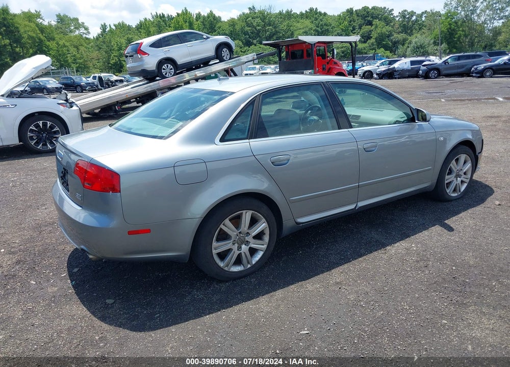 2008 AUDI A4 3.2 VIN: WAUDH78E38A050123