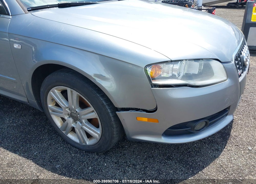 2008 AUDI A4 3.2 VIN: WAUDH78E38A050123