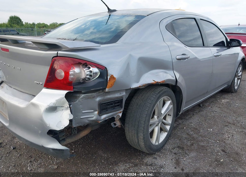 2014 DODGE AVENGER SXT VIN: 1C3CDZCB7EN233990