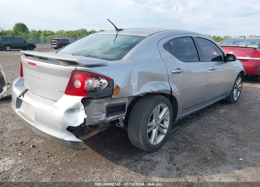2014 DODGE AVENGER SXT VIN: 1C3CDZCB7EN233990