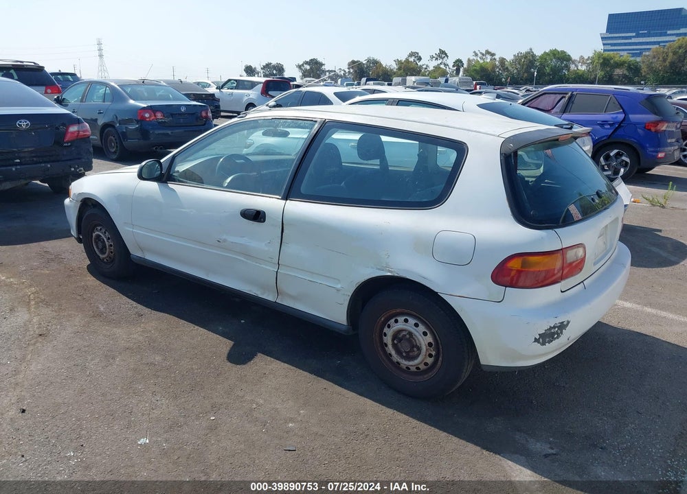 1993 HONDA CIVIC CX VIN: 2HGEH235XPH521509