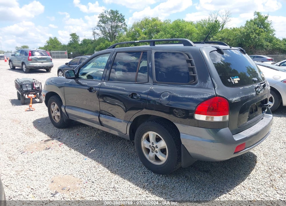 2005 HYUNDAI SANTA FE GLS VIN: KM8SC73D95U885818
