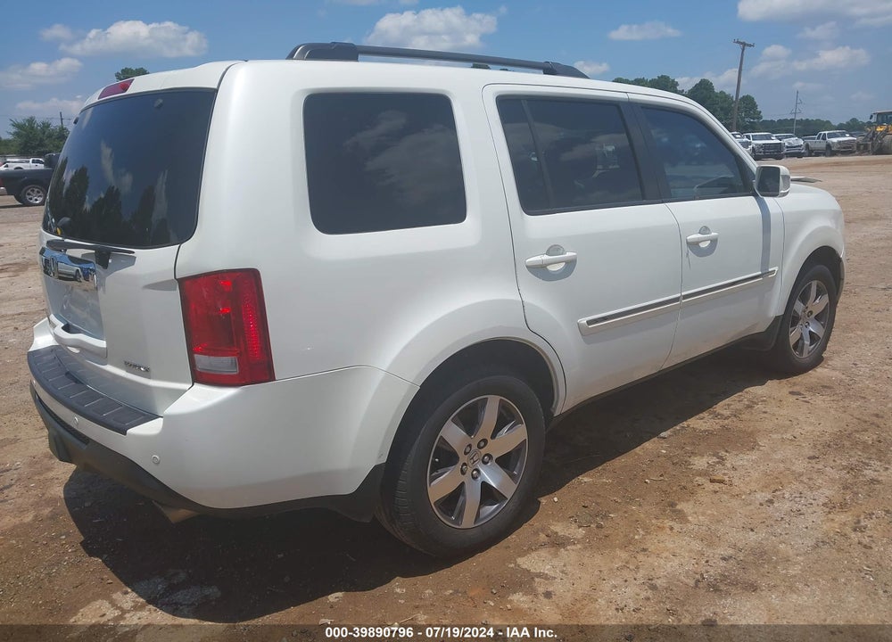 2012 HONDA PILOT TOURING VIN: 5FNYF3H98CB017981