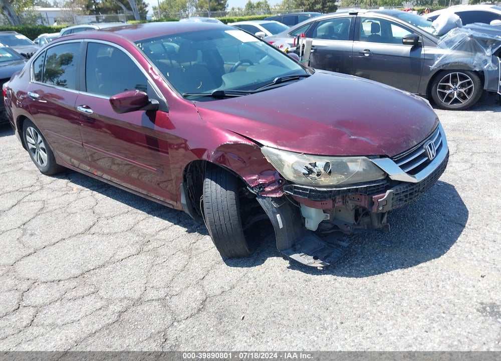 2013 HONDA ACCORD LX VIN: 1HGCR2F33DA029235