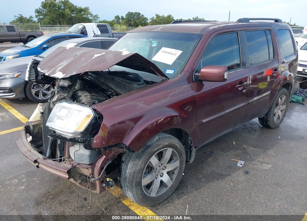 2013 HONDA PILOT TOURING VIN: 5FNYF3H96DB035834