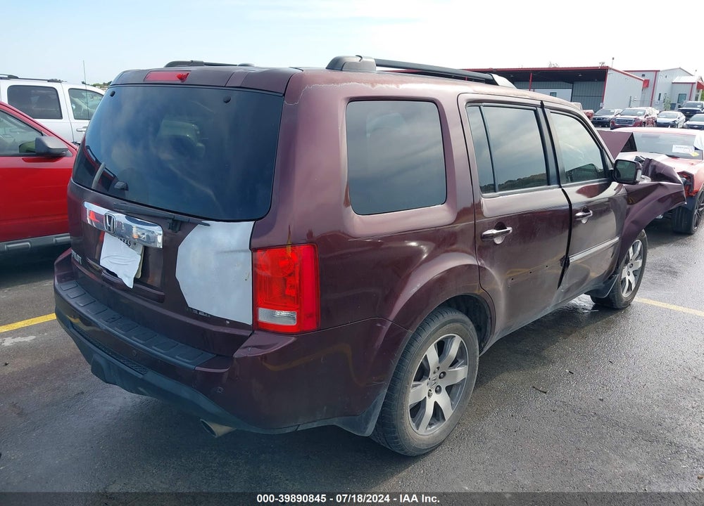 2013 HONDA PILOT TOURING VIN: 5FNYF3H96DB035834