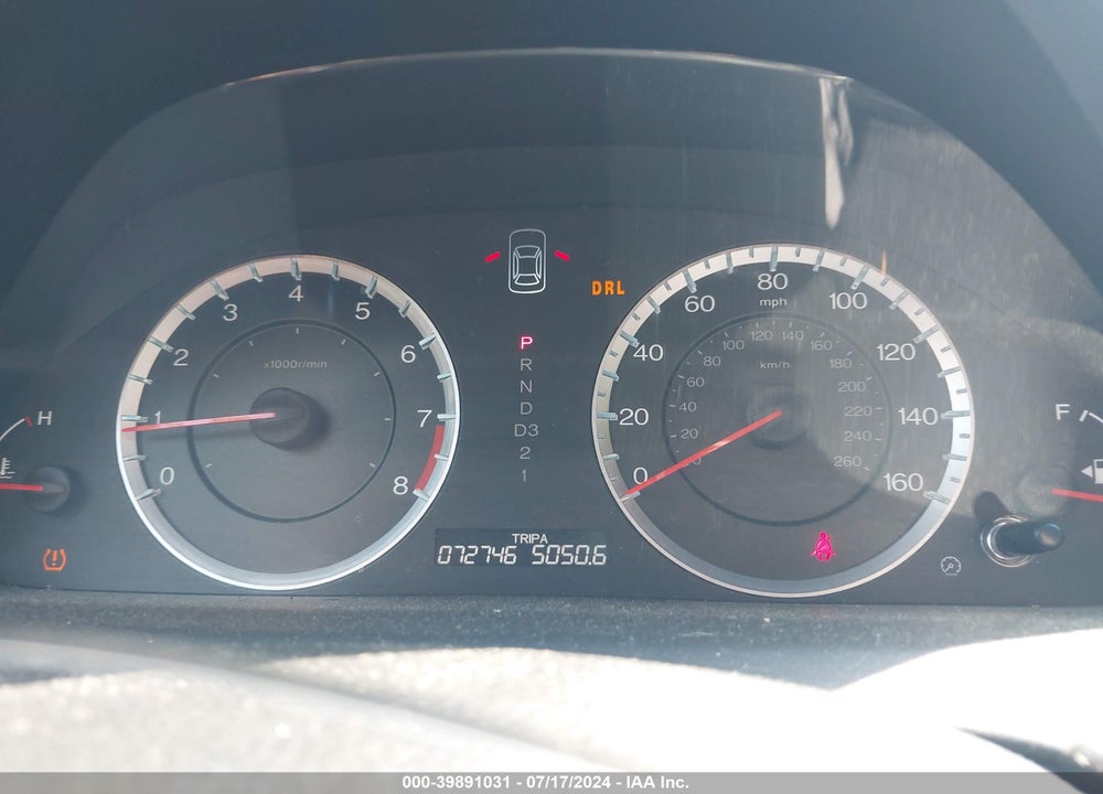 2012 HONDA ACCORD 2.4 EX VIN: 1HGCP2F76CA126310