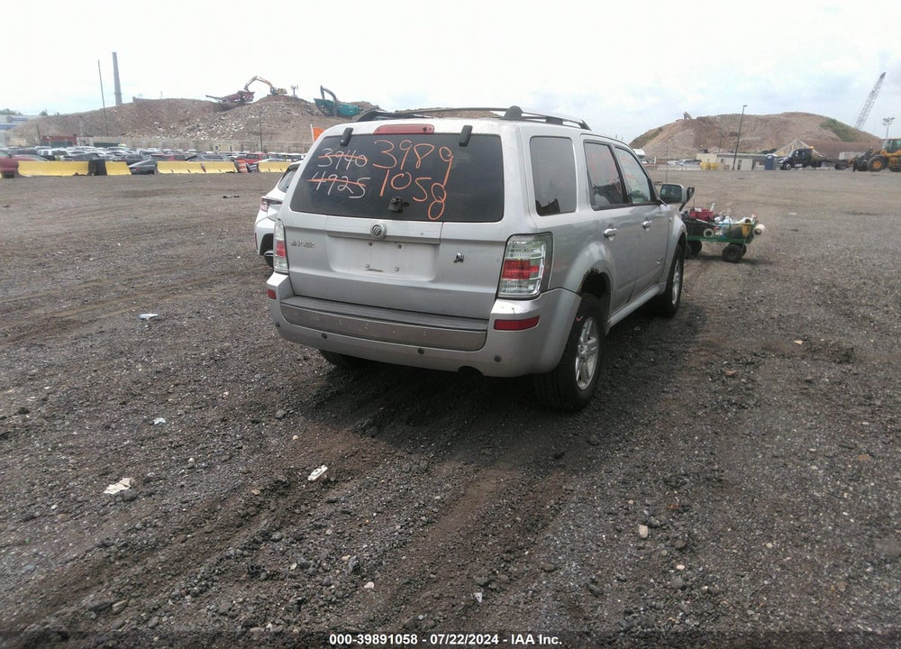 2008 MERCURY MARINER HYBRID VIN: 4M2CU39HX8KJ15145