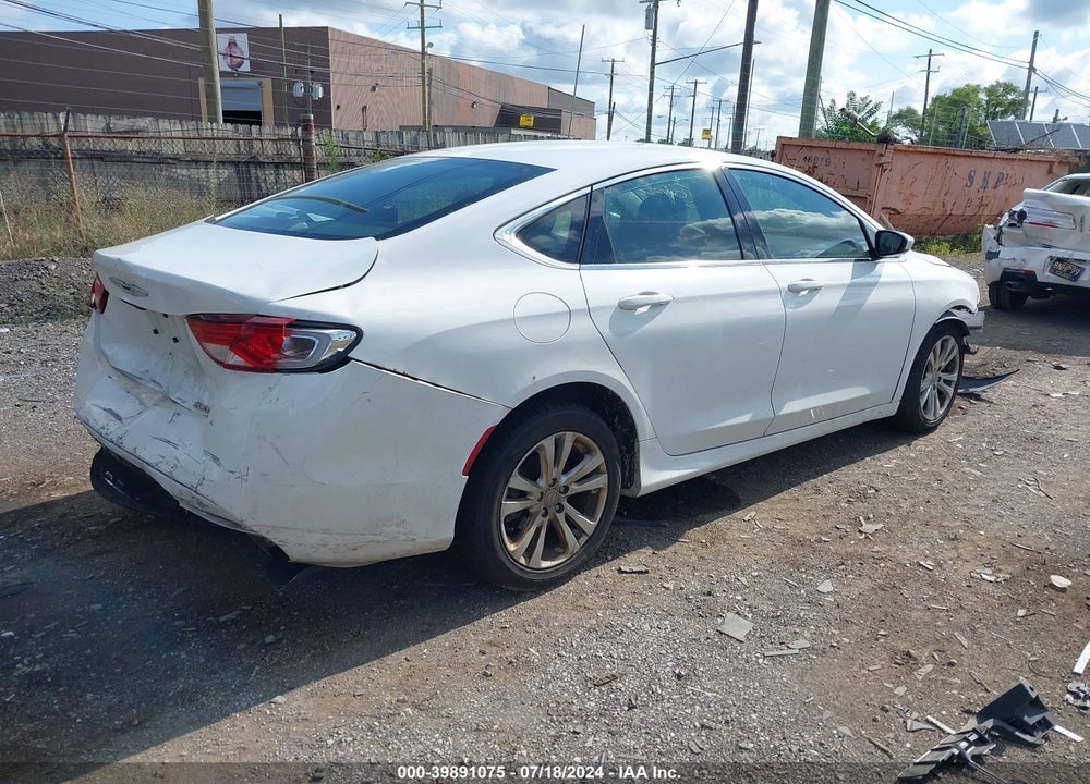 2016 CHRYSLER 200 LIMITED VIN: 1C3CCCAB5GN104376