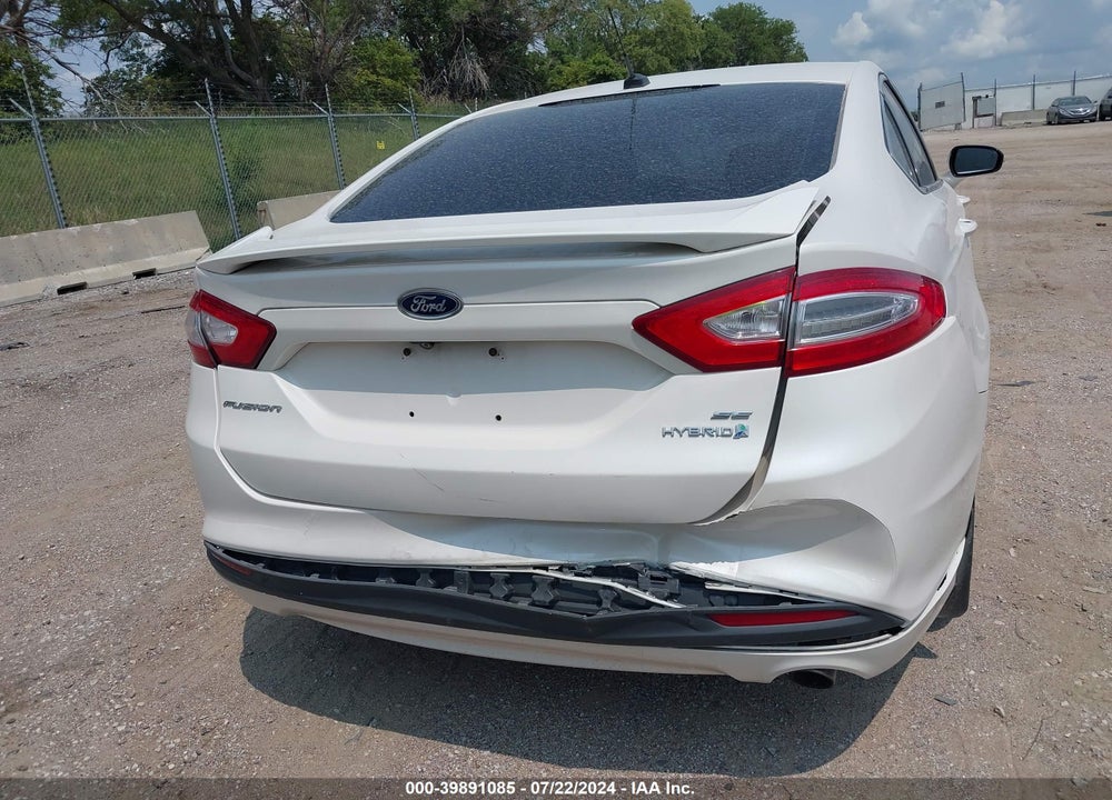 2013 FORD FUSION HYBRID SE VIN: 3FA6P0LU0DR222800