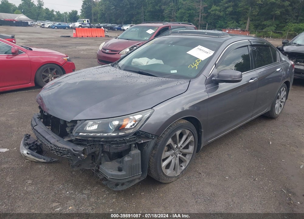 2015 HONDA ACCORD EX-L V-6 VIN: 1HGCR3F80FA019458