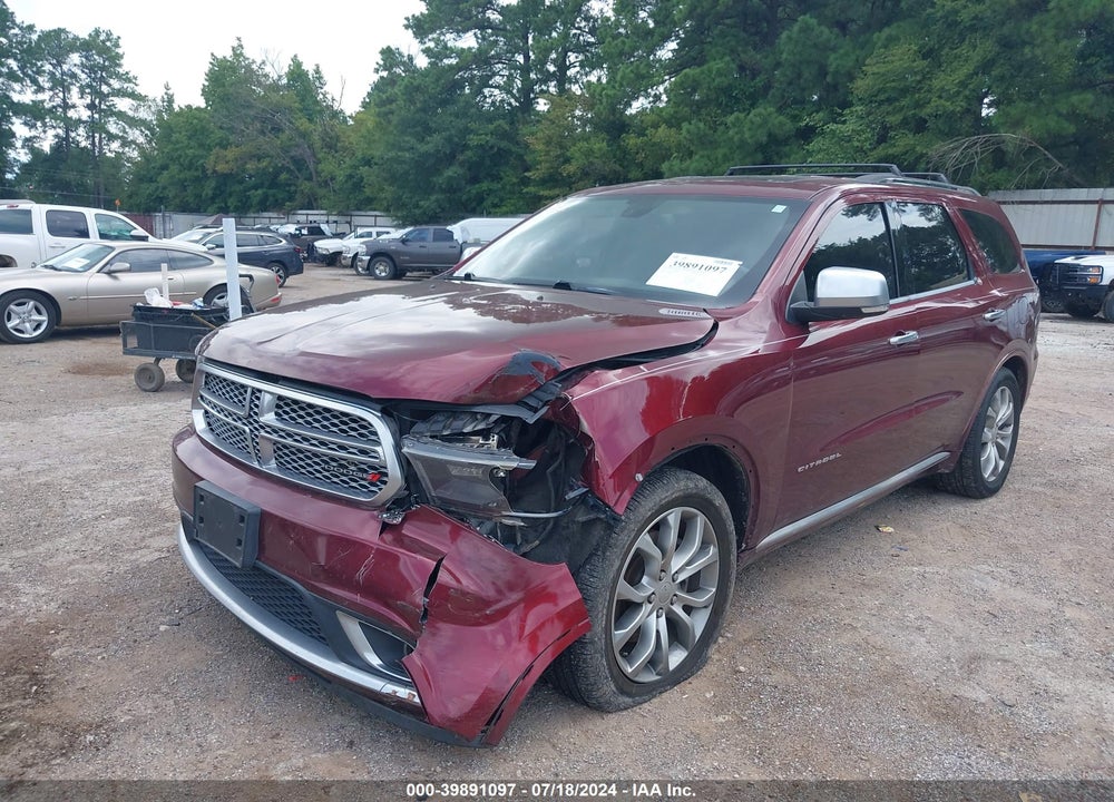 2016 DODGE DURANGO CITADEL ANODIZED PLATINUM VIN: 1C4RDHEG4GC396751