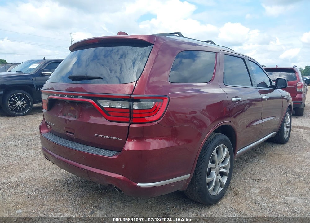 2016 DODGE DURANGO CITADEL ANODIZED PLATINUM VIN: 1C4RDHEG4GC396751