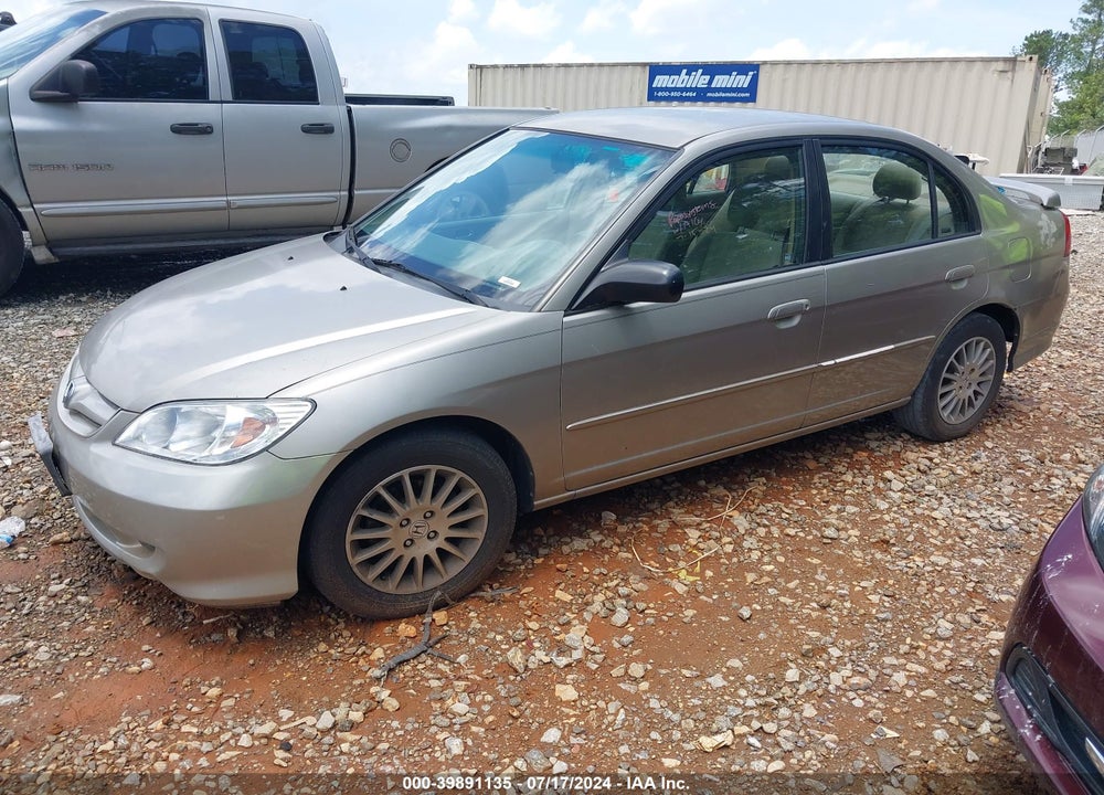 2005 HONDA CIVIC LX VIN: 2HGES16575H629445