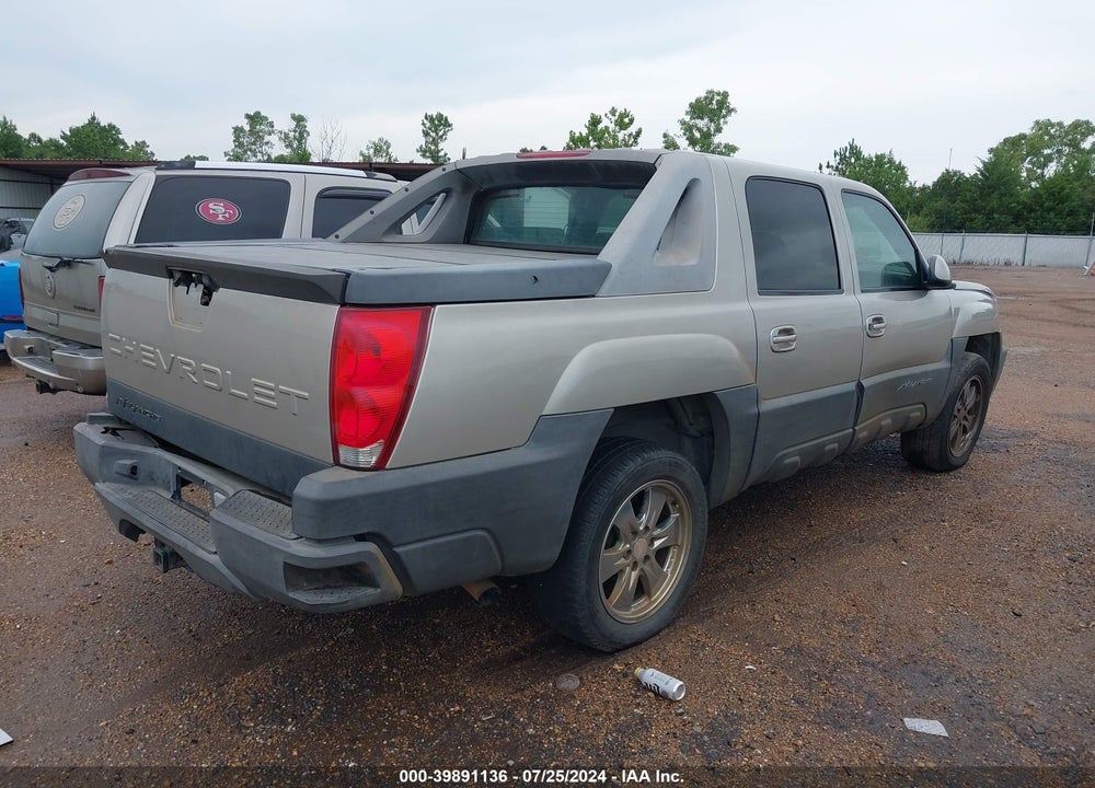 2004 CHEVROLET AVALANCHE 1500 VIN: 3GNEC12T04G173018