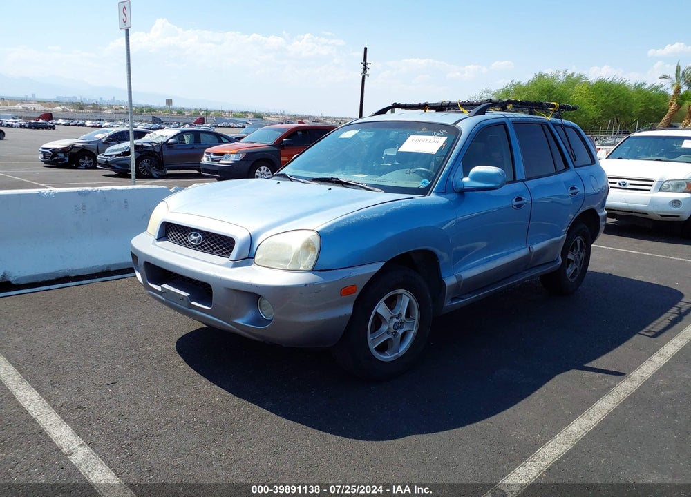 2004 HYUNDAI SANTA FE GLS VIN: KM8SC13DX4U689785