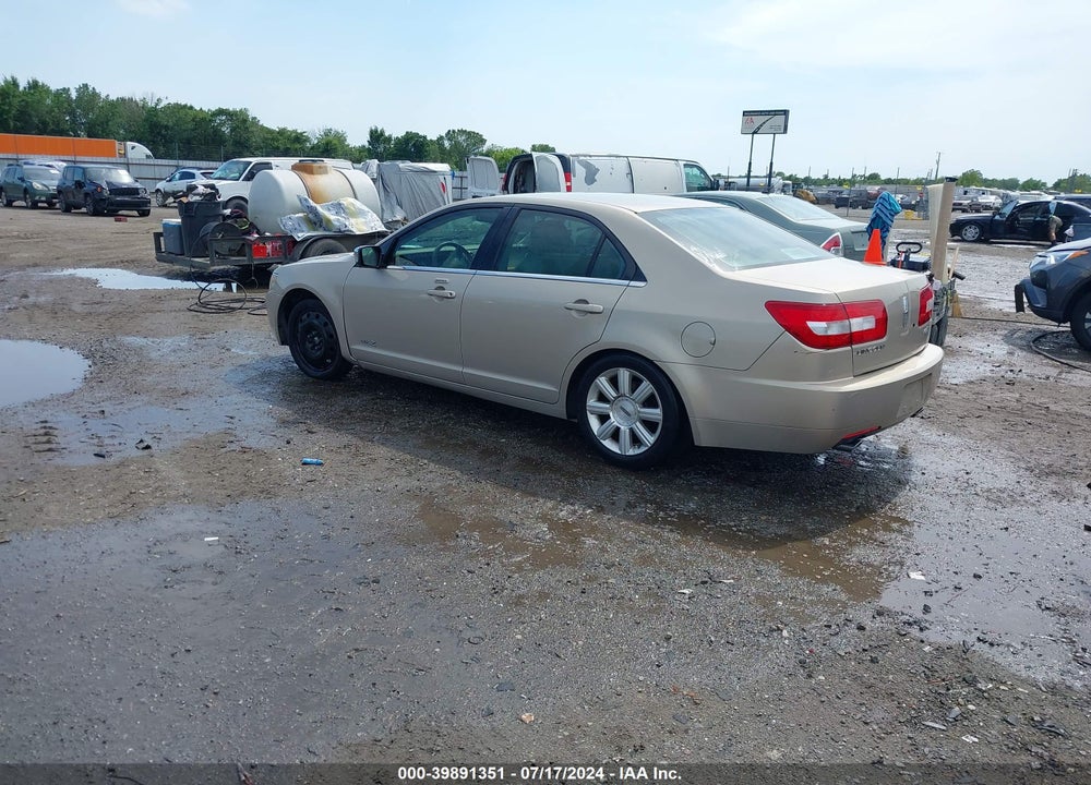 2007 LINCOLN MKZ VIN: 3LNHM26T57R633748