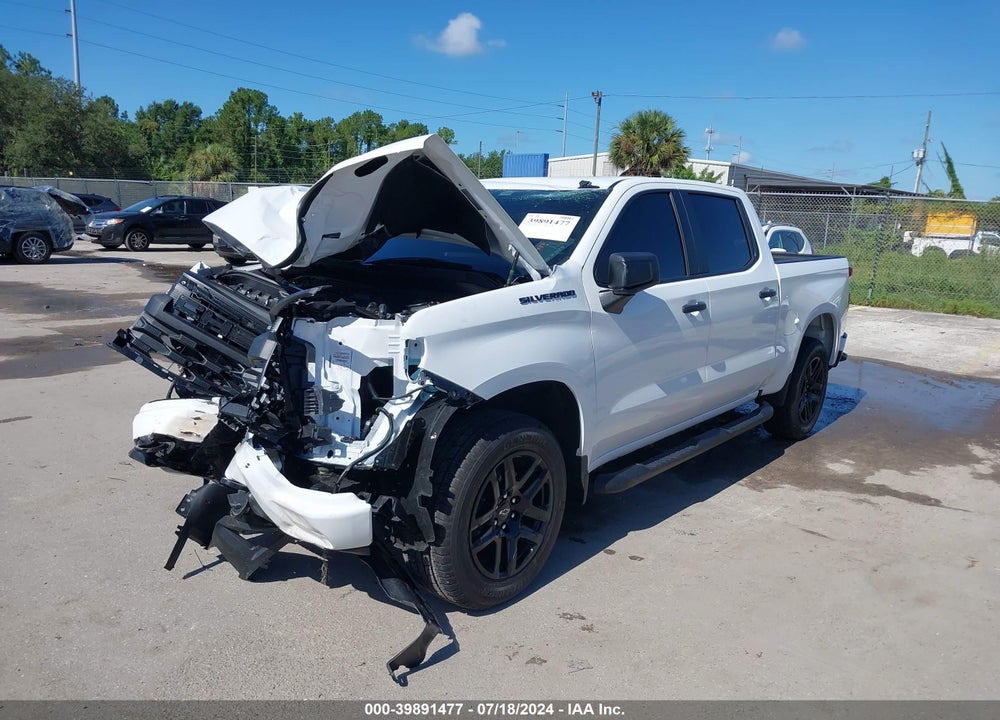 2024 CHEVROLET SILVERADO 1500 2WD SHORT BED CUSTOM VIN: 1GCPABEK6RZ297771