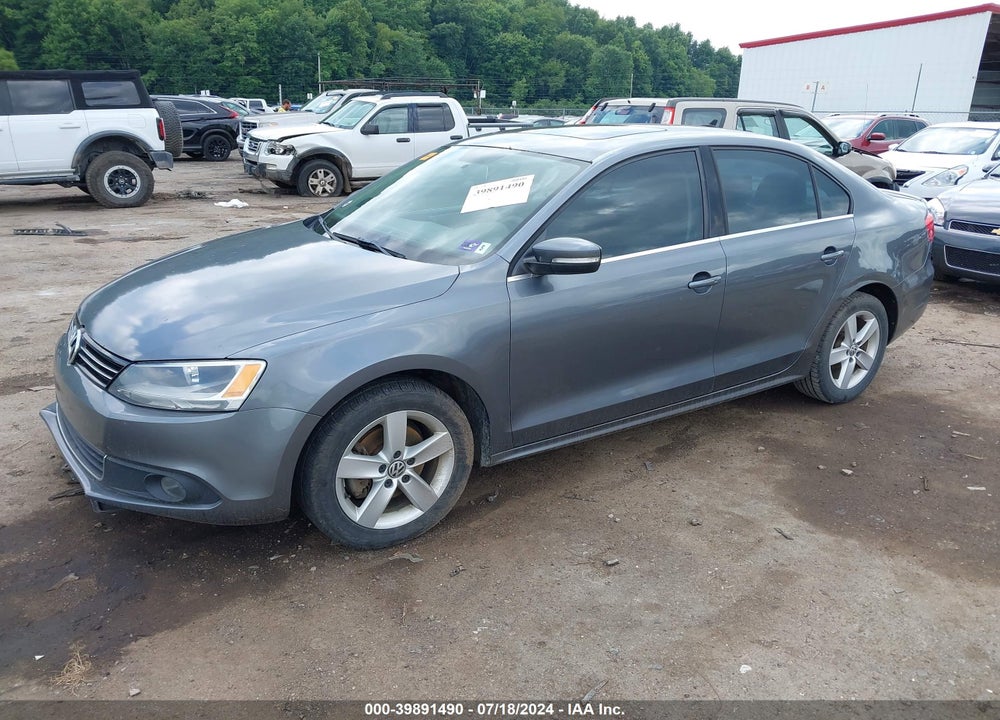 2012 VOLKSWAGEN JETTA 2.0L TDI VIN: 3VWLL7AJXCM362047