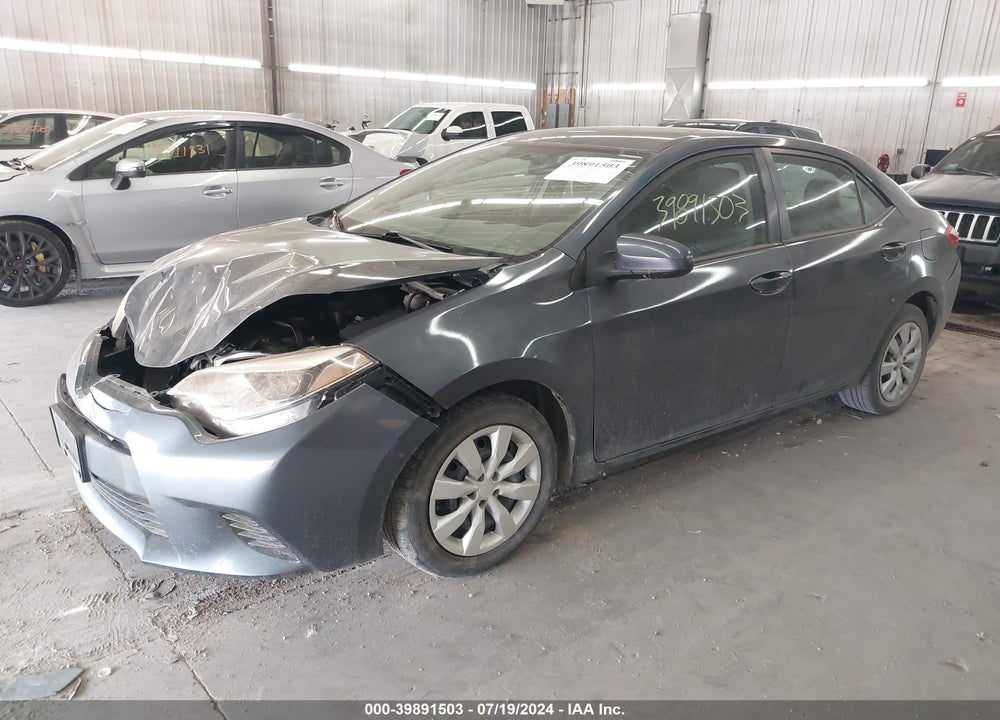 2014 TOYOTA COROLLA LE VIN: 5YFBURHE4EP105509