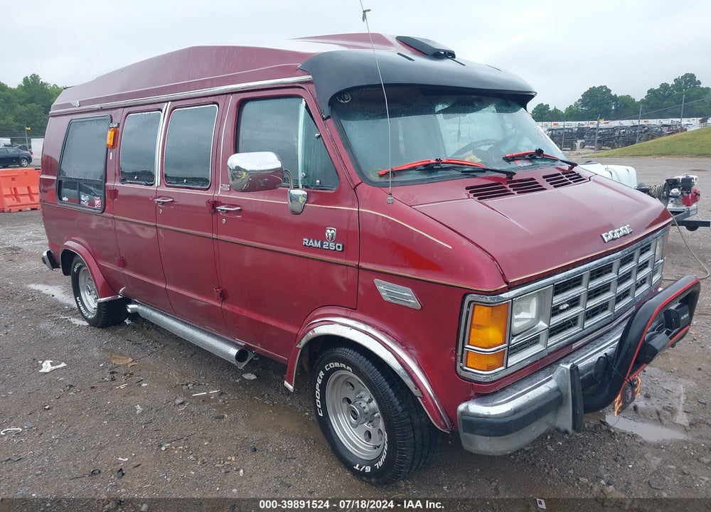 1991 DODGE RAM VAN B250 VIN: 2B6HB21Y7MK447222
