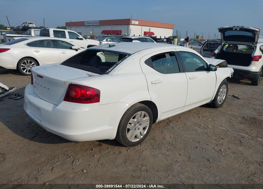 2014 DODGE AVENGER SE VIN: 1C3CDZAB1EN127232