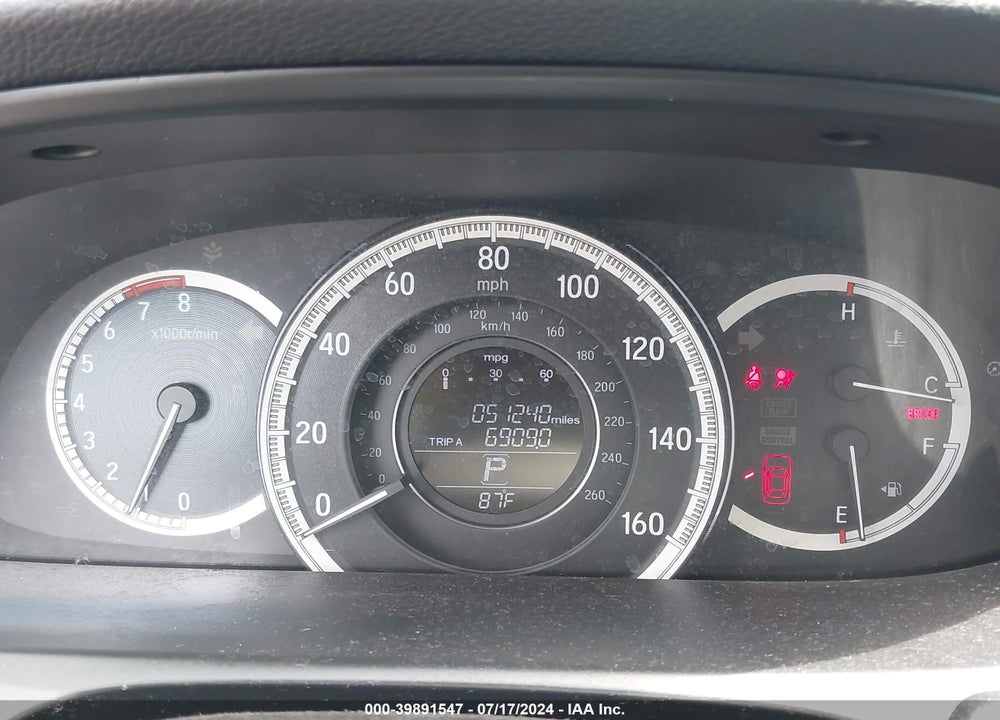 2016 HONDA ACCORD EX-L VIN: 1HGCR2F89GA050865