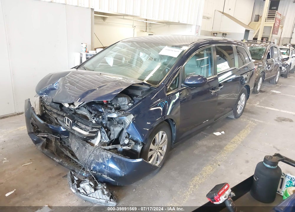 2016 HONDA ODYSSEY SE VIN: 5FNRL5H34GB035064