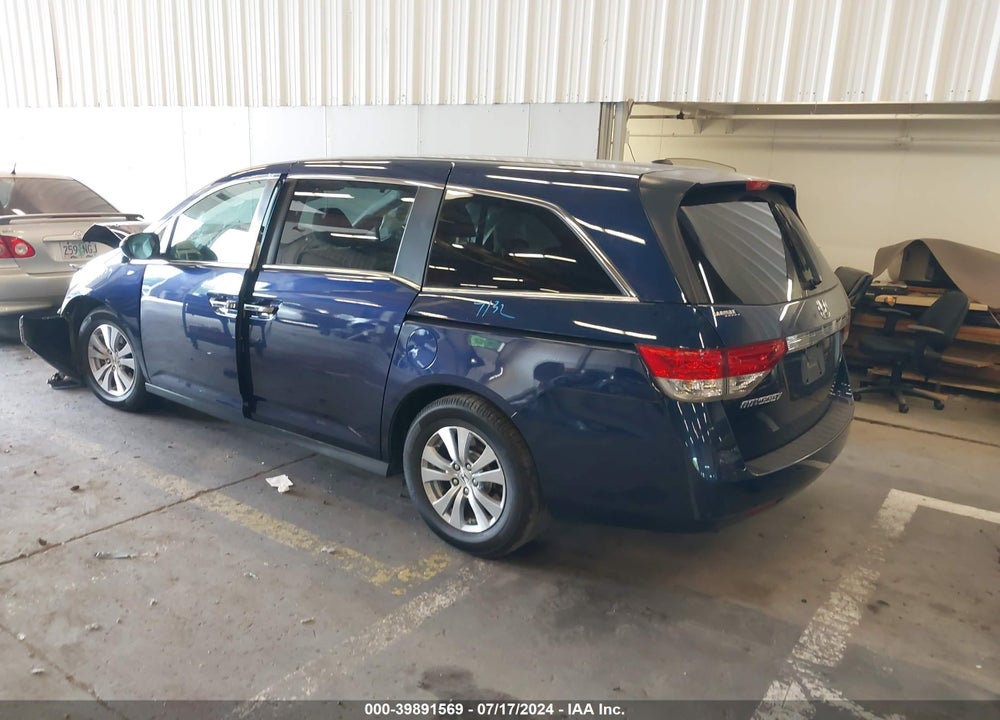 2016 HONDA ODYSSEY SE VIN: 5FNRL5H34GB035064