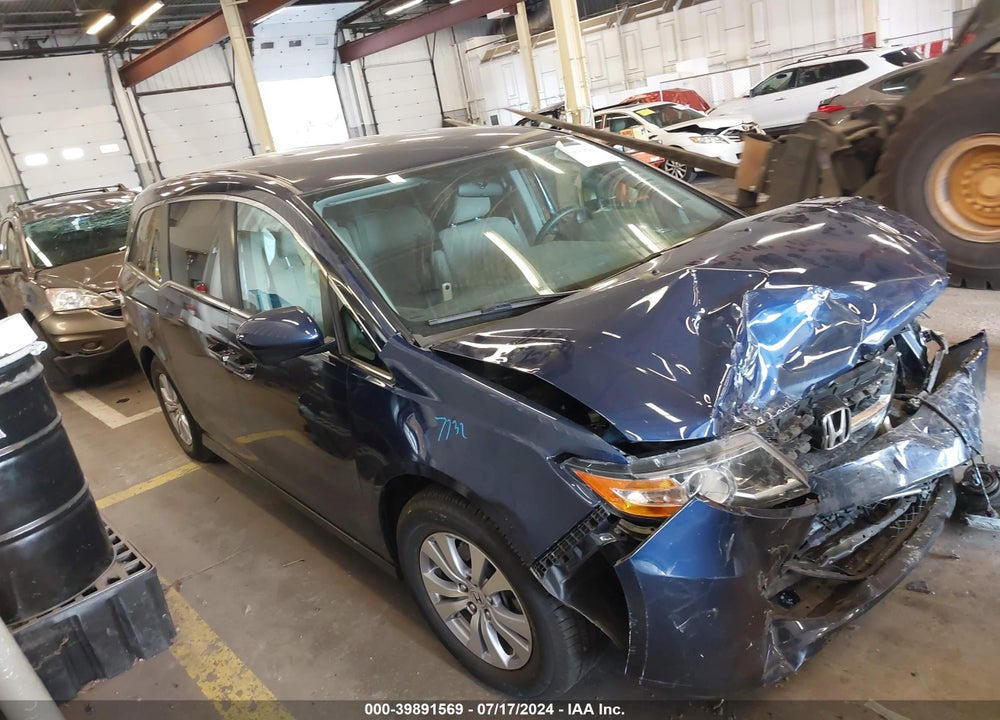 2016 HONDA ODYSSEY SE VIN: 5FNRL5H34GB035064
