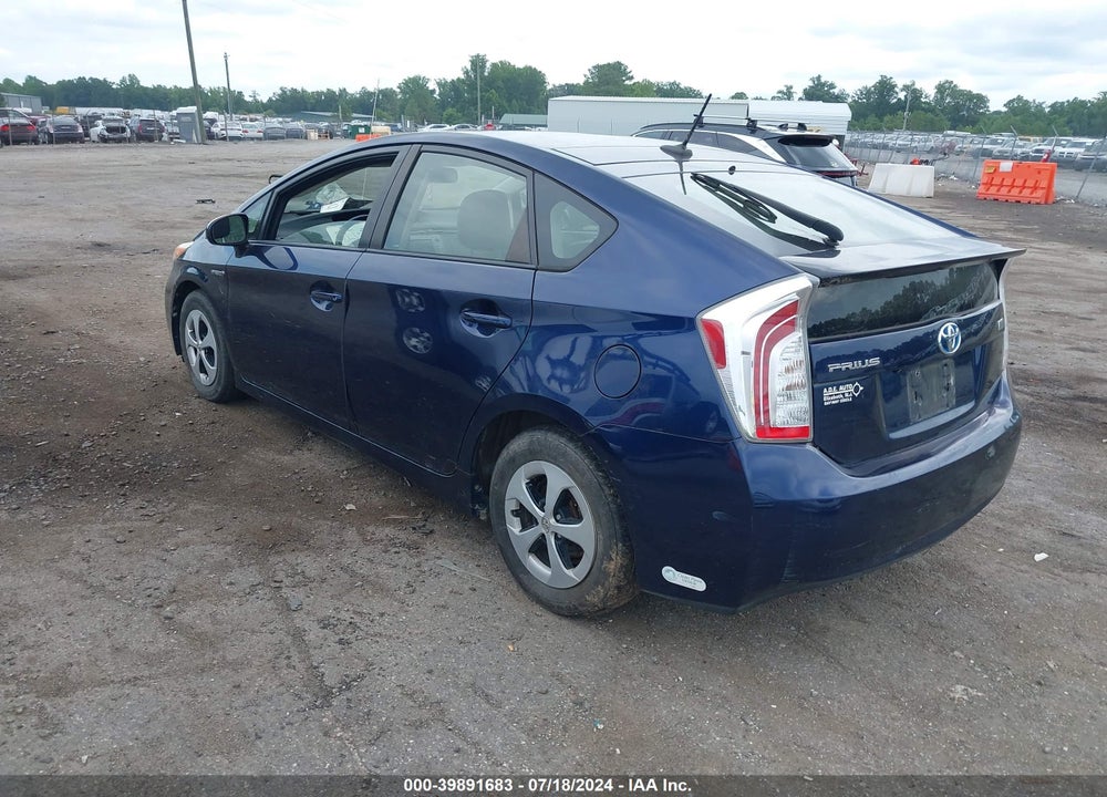 2012 TOYOTA PRIUS FOUR VIN: JTDKN3DU6C1593290