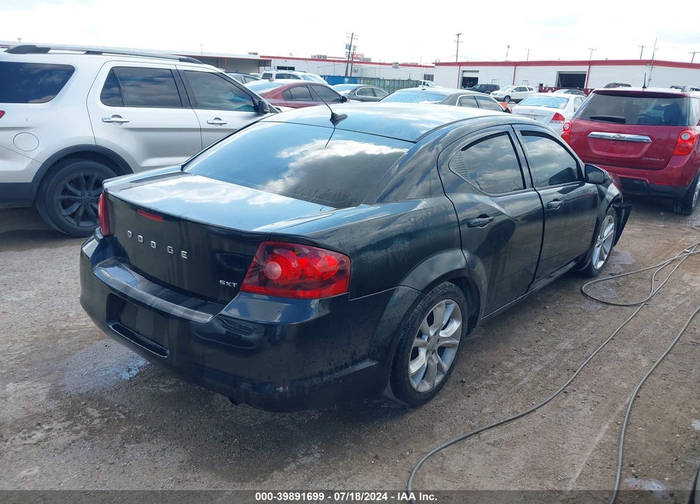 2013 DODGE AVENGER SXT VIN: 1C3CDZCB6DN740216