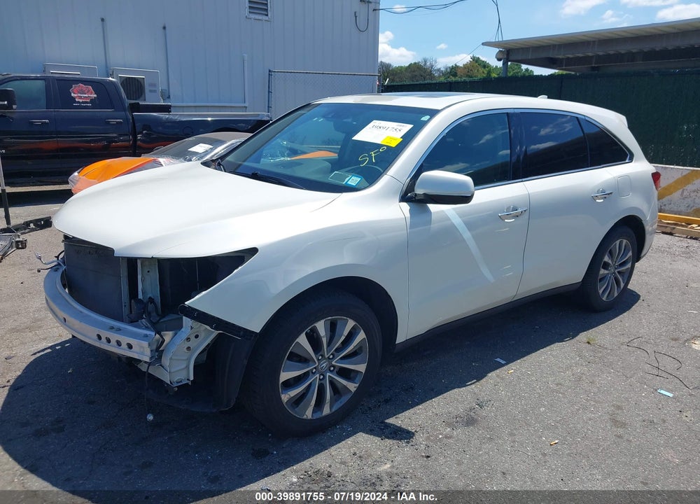 2014 ACURA MDX TECHNOLOGY PACKAGE VIN: 5FRYD4H46EB036806