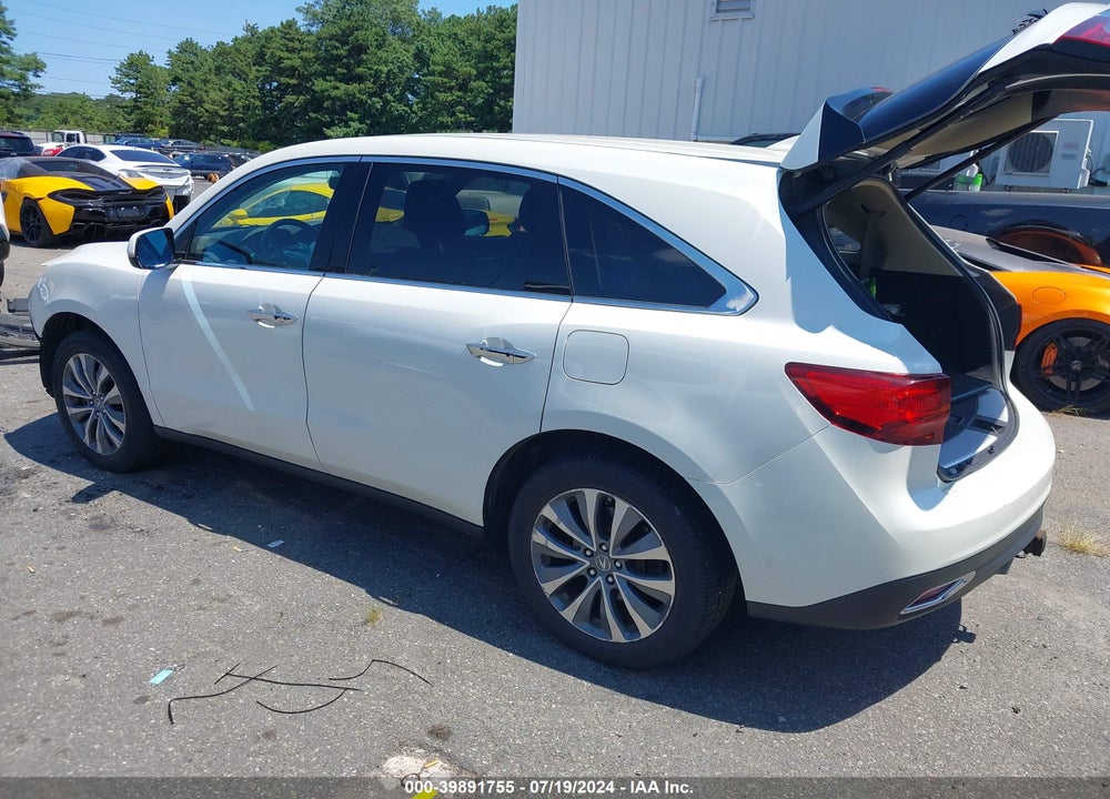 2014 ACURA MDX TECHNOLOGY PACKAGE VIN: 5FRYD4H46EB036806
