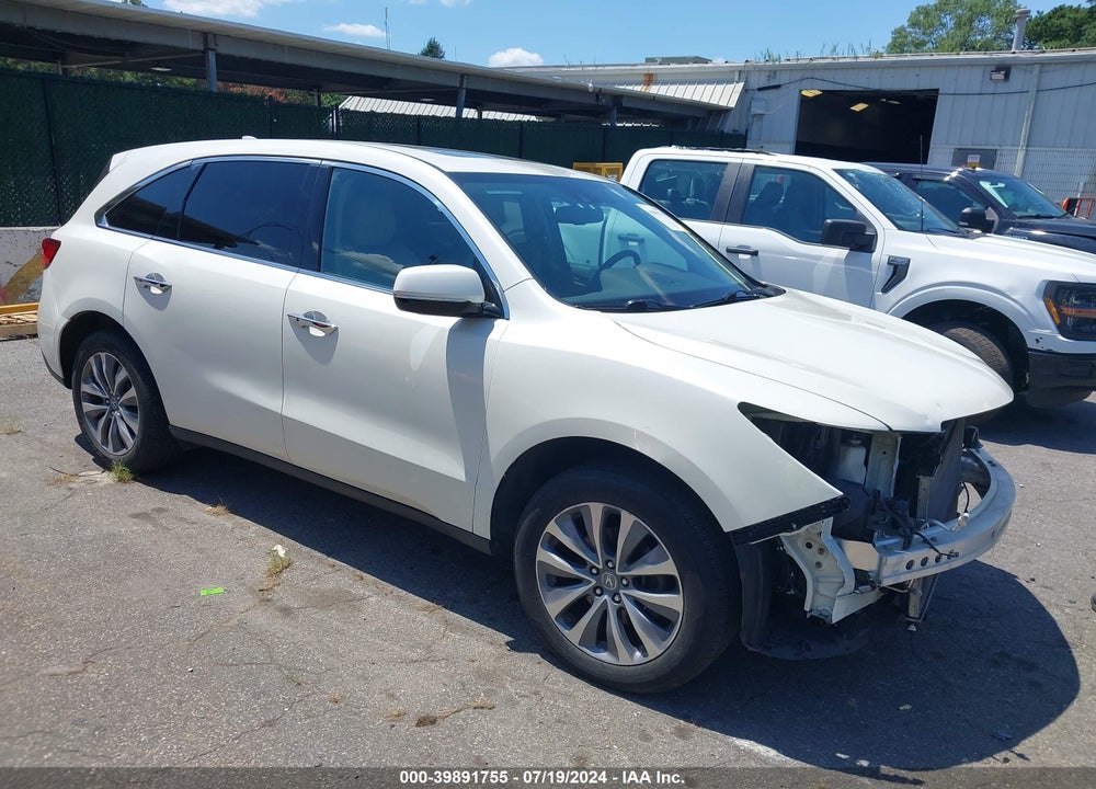 2014 ACURA MDX TECHNOLOGY PACKAGE VIN: 5FRYD4H46EB036806
