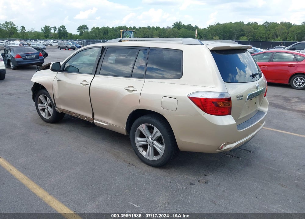 2008 TOYOTA HIGHLANDER SPORT VIN: JTEDS43A282049297