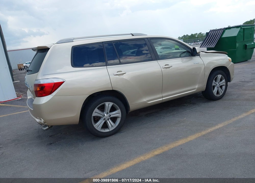 2008 TOYOTA HIGHLANDER SPORT VIN: JTEDS43A282049297